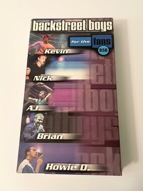 Vintage Backstreet Boys For the Fans VHS Tape 2000 BSB Collector